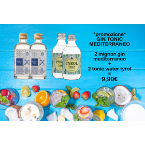 Promo 2 Gin Mediterraneo Mignon + 2 Tonic Water Tyrol - Enoteca Telaro
