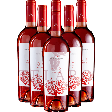 Aka Primitivo Rosato Produttori Vini di Manduria X 6 Bottiglie 2021