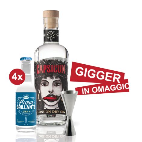 Gin Capsicum London Dry Bd Roots + 4 Toniche E Gigger In Omaggio