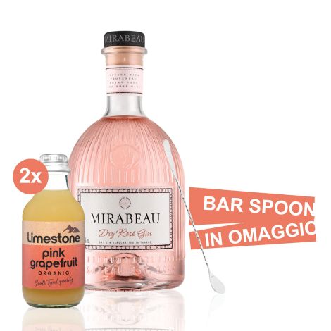 Mirabeau Dry Rosè + 2 Toniche e Bar Spoon in Omaggio