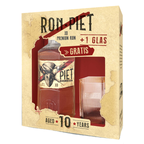 Box Ron Piet Rum + Bicchiere Omaggio